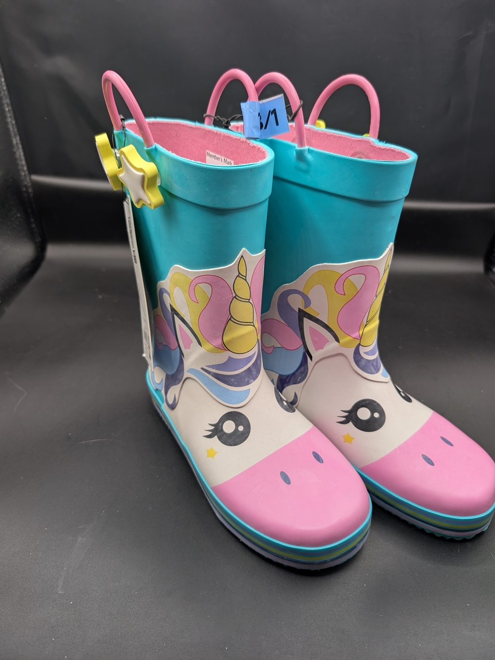 Kids Unicorn Rain & Snow Boots - Teal, Pink, White